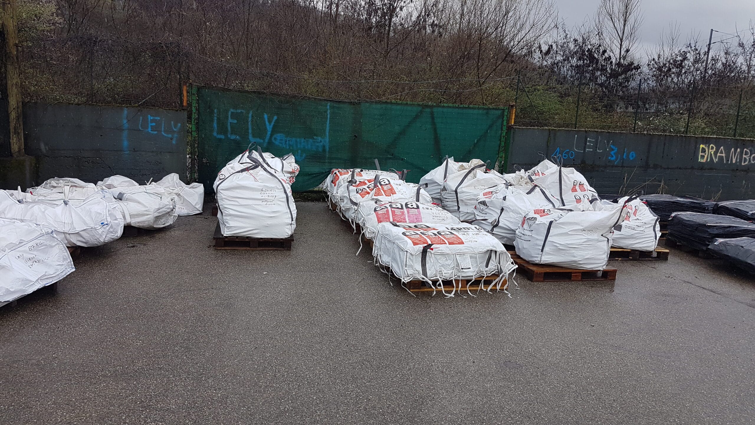 Gestion de déchets amiantés